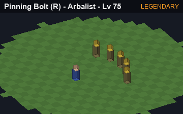 Pinning Bolt (Stonepiercer at Legendary, level 75): animated preview of its visuals
