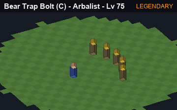Bear Trap Bolt (Bear Trap Bolt at Legendary, level 75): animated preview of its visuals