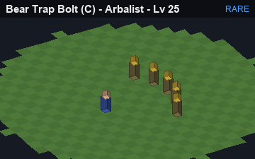 Bear Trap Bolt (Bear Trap Bolt at Rare, level 25): animated preview of its visuals