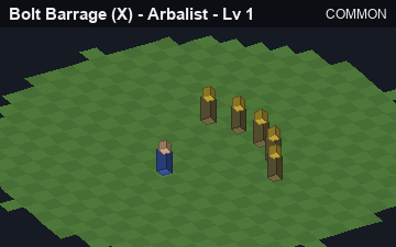 Bolt Barrage (Bolt Barrage at Common, level 1): animated preview of its visuals