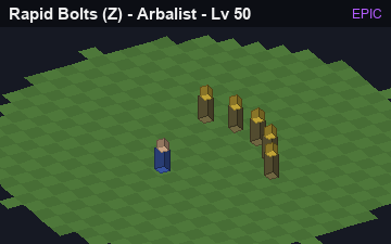 Rapid Bolts (Rapid Bolts at Epic, level 50): animated preview of its visuals