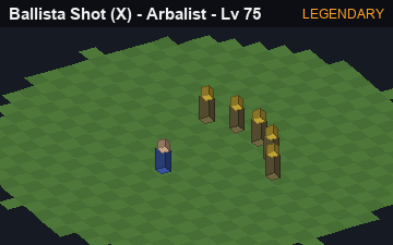 Ballista Shot (Ballista Shot at Legendary, level 75): animated preview of its visuals