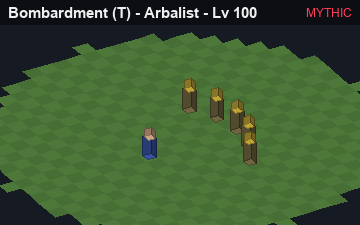 Bombardment, the Mythic form of Bombardment: animated preview