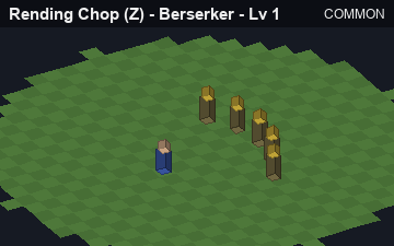 Rending Chop (Rending Chop at Common, level 1): animated preview of its visuals