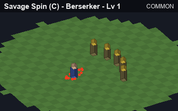 Savage Spin (Savage Spin at Common, level 1): animated preview of its visuals