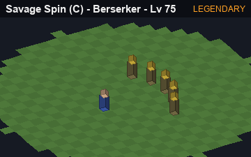 Savage Spin (Savage Spin at Legendary, level 75): animated preview of its visuals
