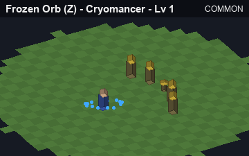 Frozen Orb (Frozen Orb at Common, level 1): animated preview of its visuals