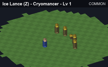Ice Lance (Ice Lance at Common, level 1): animated preview of its visuals