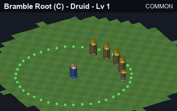 Bramble Root (Bramble Root at Common, level 1): animated preview of its visuals