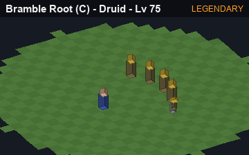 Bramble Root (Bramble Root at Legendary, level 75): animated preview of its visuals