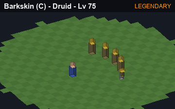 Barkskin (Barkskin at Legendary, level 75): animated preview of its visuals