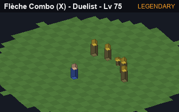 Flèche Combo (Flèche Combo at Legendary, level 75): animated preview of its visuals