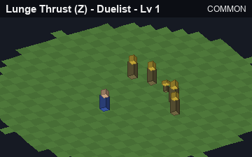 Lunge Thrust (Lunge Thrust at Common, level 1): animated preview of its visuals