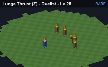 Lunge Thrust (Lunge Thrust at Rare, level 25): animated preview of its visuals
