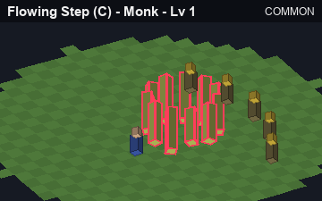 Flowing Step (Flowing Step at Common, level 1): animated preview of its visuals