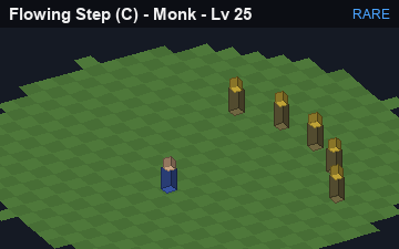 Flowing Step (Flowing Step at Rare, level 25): animated preview of its visuals