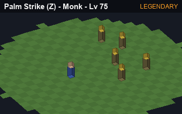Palm Strike (Palm Strike at Legendary, level 75): animated preview of its visuals