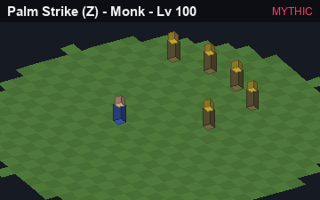 Palm Strike, the Mythic form of Palm Strike: animated preview