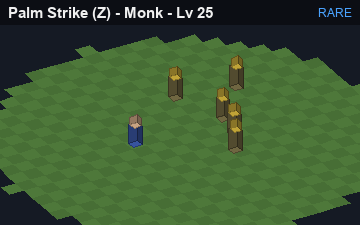 Palm Strike (Palm Strike at Rare, level 25): animated preview of its visuals