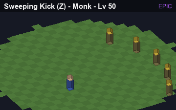 Sweeping Kick (Sweeping Kick at Epic, level 50): animated preview of its visuals