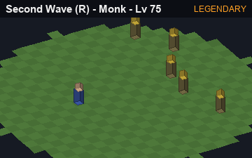 Second Wave (Flowing Palm at Legendary, level 75): animated preview of its visuals