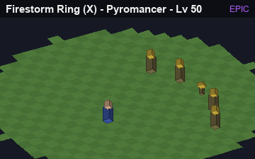 Firestorm Ring (Firestorm Ring at Epic, level 50): animated preview of its visuals
