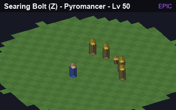 Searing Bolt (Searing Bolt at Epic, level 50): animated preview of its visuals