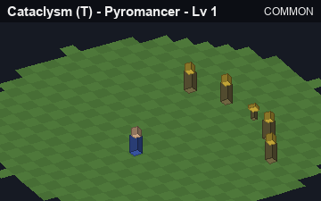 Cataclysm (Cataclysm at Common, level 1): animated preview of its visuals