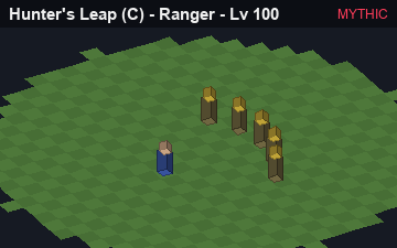 Hunter's Leap, the Mythic form of Hunter's Leap: animated preview