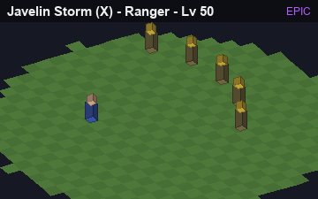 Javelin Storm (Javelin Storm at Epic, level 50): animated preview of its visuals