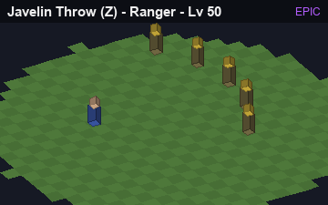Javelin Throw (Javelin Throw at Epic, level 50): animated preview of its visuals