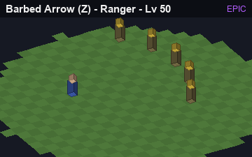 Barbed Arrow (Barbed Arrow at Epic, level 50): animated preview of its visuals