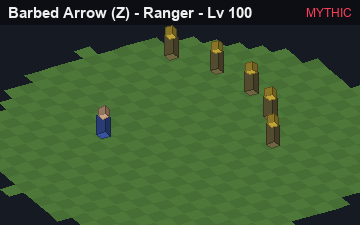 Barbed Arrow, the Mythic form of Barbed Arrow: animated preview