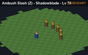 Ambush Slash (Ambush Slash at Legendary, level 75): animated preview of its visuals