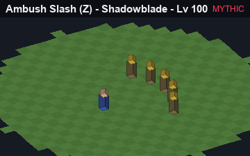 Ambush Slash, the Mythic form of Ambush Slash: animated preview