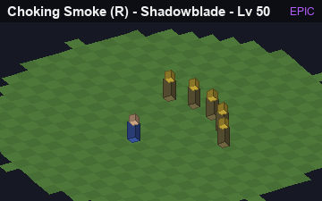 Choking Smoke (Smoke Slip at Epic, level 50): animated preview of its visuals