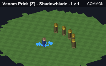 Venom Prick (Venom Prick at Common, level 1): animated preview of its visuals