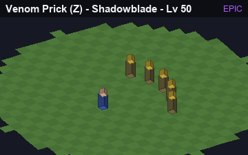 Venom Prick (Venom Prick at Epic, level 50): animated preview of its visuals