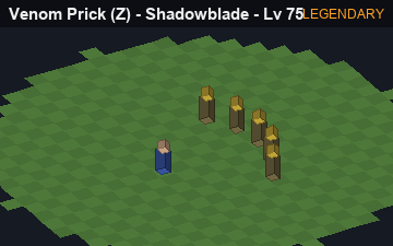 Venom Prick (Venom Prick at Legendary, level 75): animated preview of its visuals