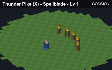 Thunder Pike (Thunder Pike at Common, level 1): animated preview of its visuals