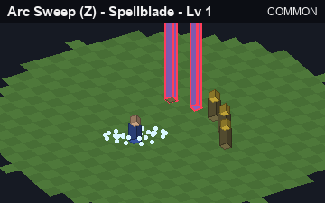 Arc Sweep (Arc Sweep at Common, level 1): animated preview of its visuals