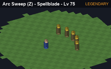 Arc Sweep (Arc Sweep at Legendary, level 75): animated preview of its visuals