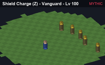 Shield Charge, the Mythic form of Shield Charge: animated preview