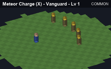 Meteor Charge (Meteor Charge at Common, level 1): animated preview of its visuals