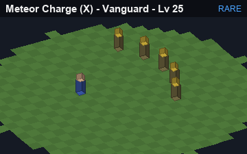 Meteor Charge (Meteor Charge at Rare, level 25): animated preview of its visuals