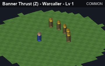 Banner Thrust (Banner Thrust at Common, level 1): animated preview of its visuals