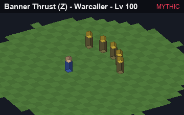 Banner Thrust, the Mythic form of Banner Thrust: animated preview