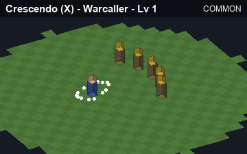 Crescendo (Crescendo at Common, level 1): animated preview of its visuals
