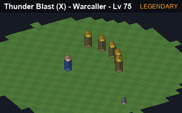 Thunder Blast (Thunder Blast at Legendary, level 75): animated preview of its visuals