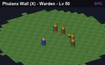Phalanx Wall (Phalanx Wall at Epic, level 50): animated preview of its visuals